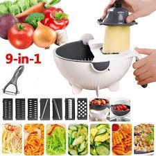 Multifunctional Vegetable Cutter with Drain Basket