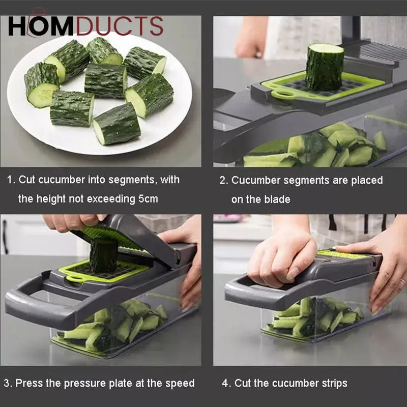 12-in-1 Multifunctional Vegetable Cutter Set