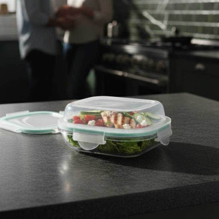 ServeNStore Square Glass Containers with Lids by Limon - image 2