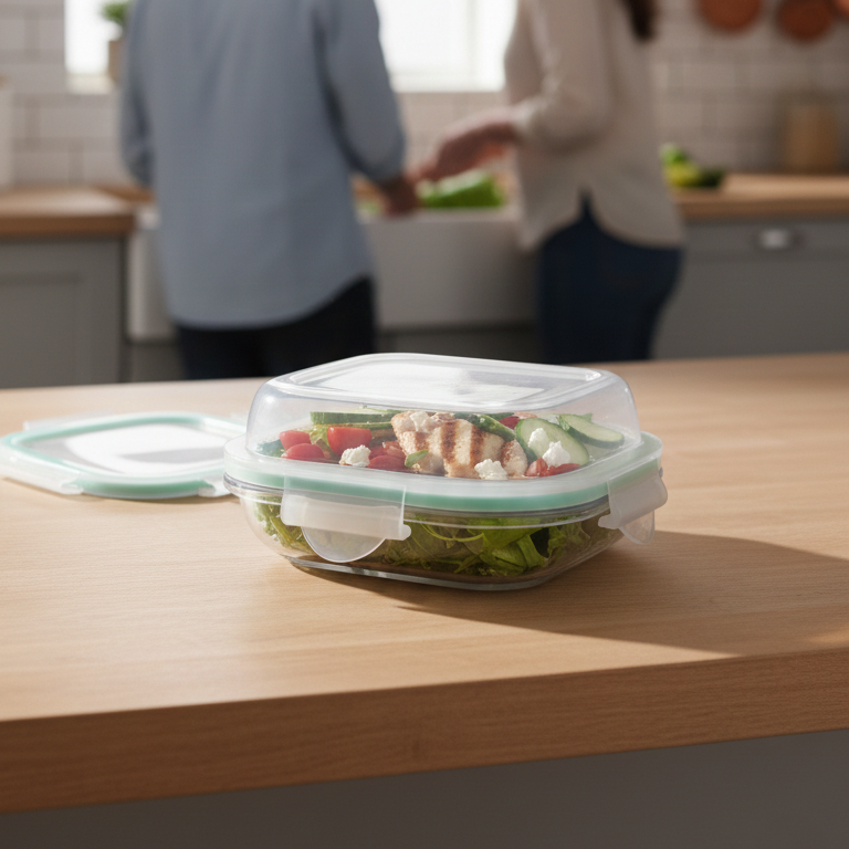 ServeNStore Square Glass Containers with Lids by Limon - image 3