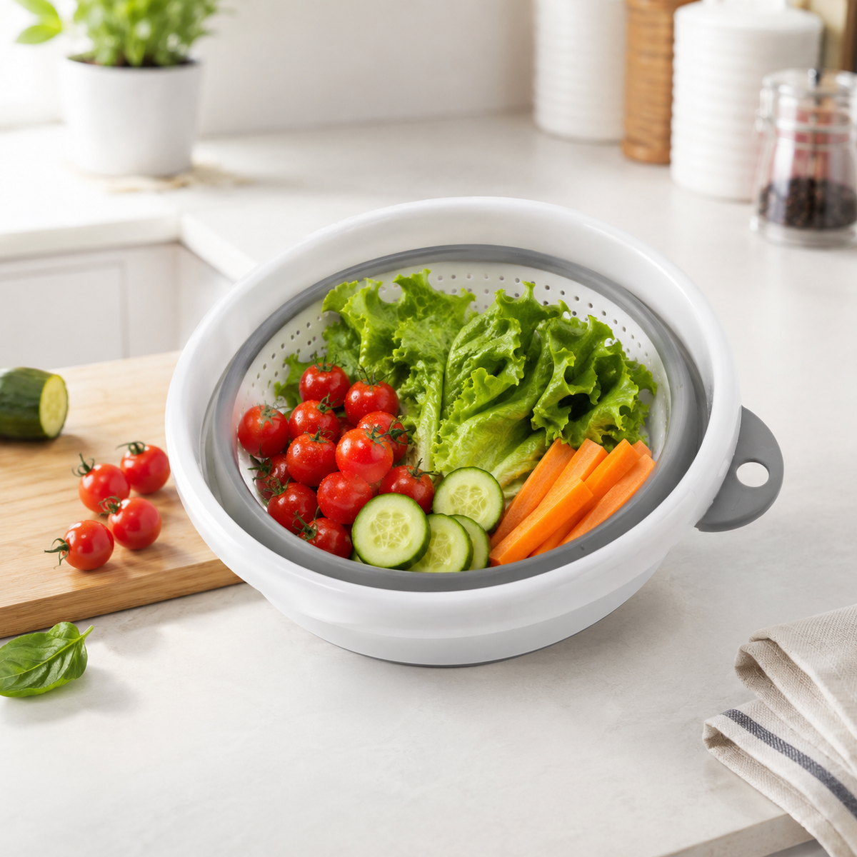 Collapsible Round Drain Basket - image 1