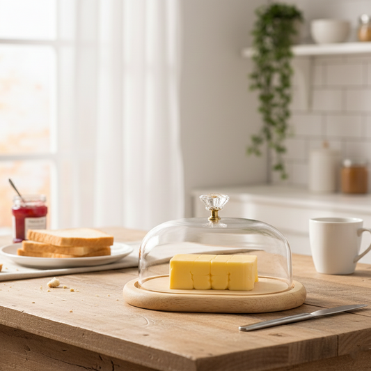 Wooden Butter Dish with Acrylic Lid (2161) by Limon - image 1