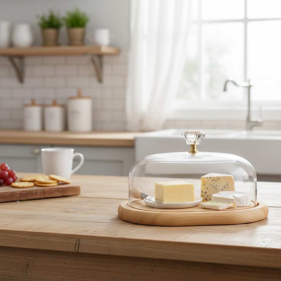 Wooden Butter Dish with Acrylic Lid (2161) by Limon - image 4