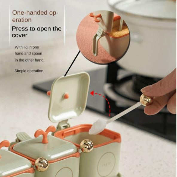 Pastel Harmony 3-Piece Seasoning Box Set - image 3