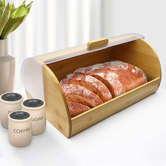Modern FreshLock Bamboo Bread Keeper - image 3