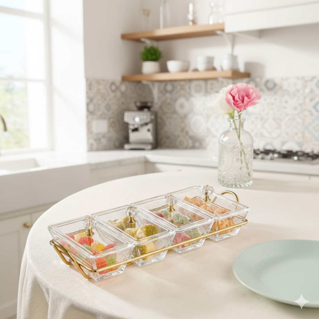 Signature Rectangular Snack Serving Tray Set by Limon - image 3