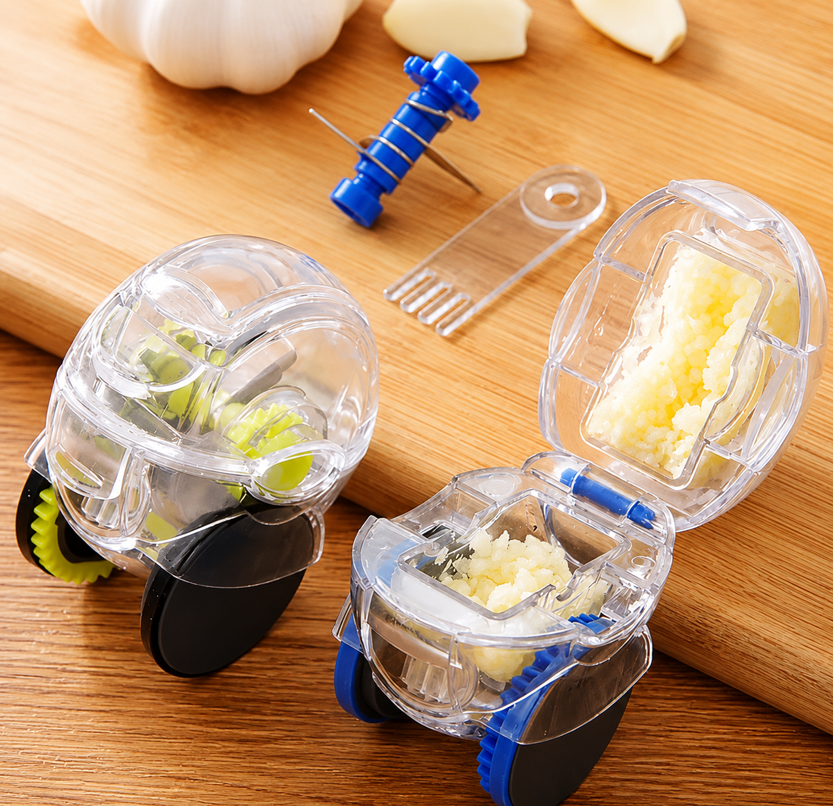 Luxury Stainless Steel Garlic Roller Chopper Cutter