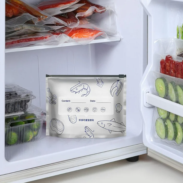 FreezeMate Resealable Foil Zip Bags (10 Pcs) - image 1