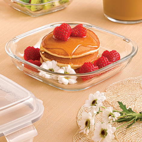 ServeNStore Square Glass Containers with Lids by Limon - image 1