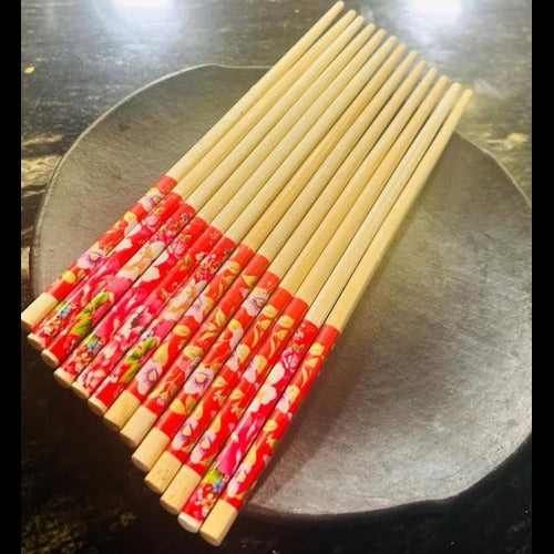 Printed Wooden Chopsticks (10 Pairs) - image 3