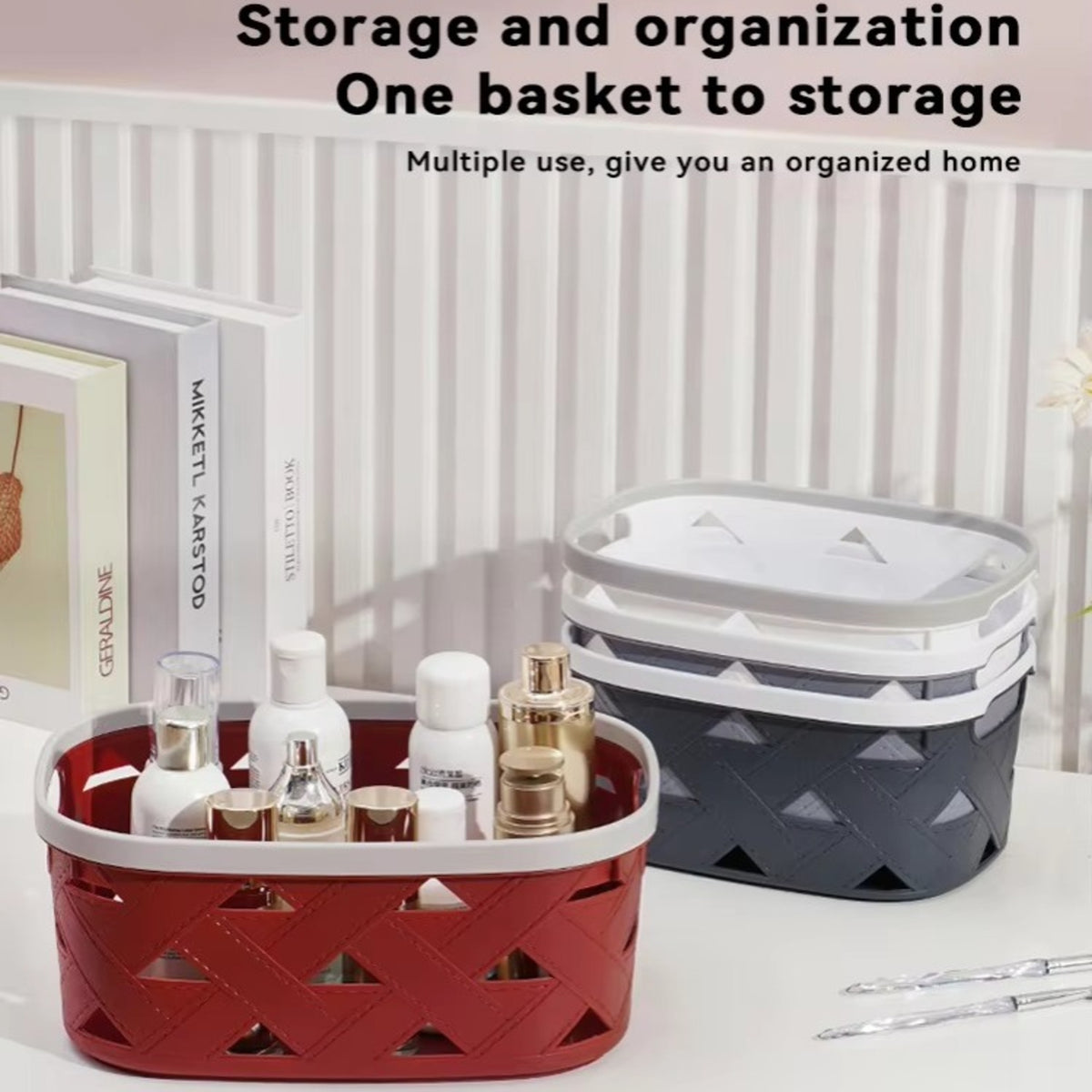 Premium Multi-Purpose Breathable Storage Basket with Handles - image 5