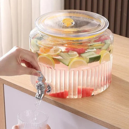 CrystalDome 5.6L Beverage Dispenser – with Faucet & Airtight Lid - image 1