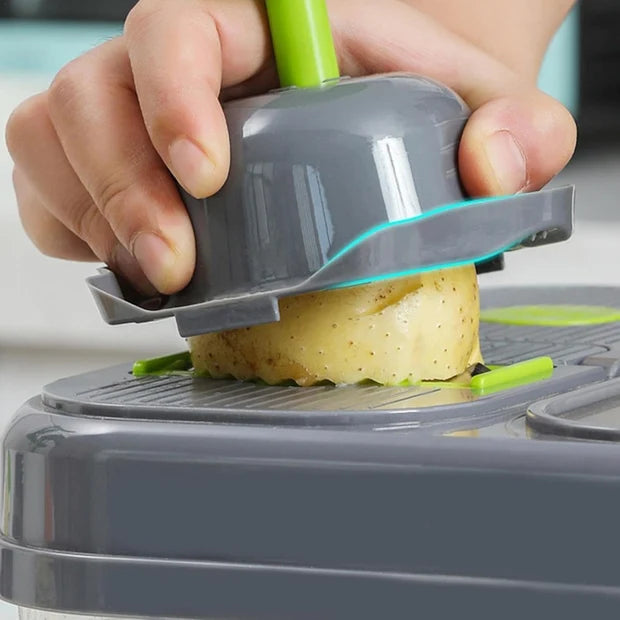 All-in-One Vegetable Cutter with Cutting Board & Storage Boxes