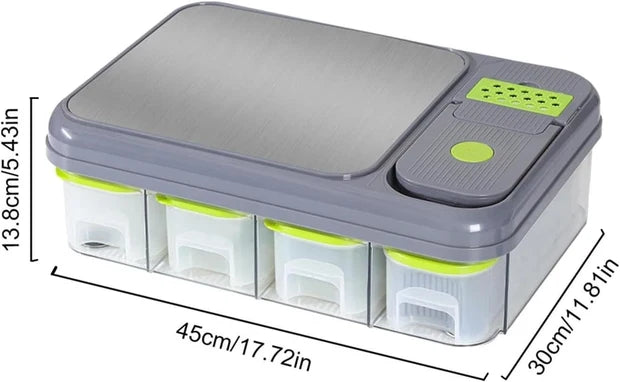 All-in-One Vegetable Cutter with Cutting Board & Storage Boxes