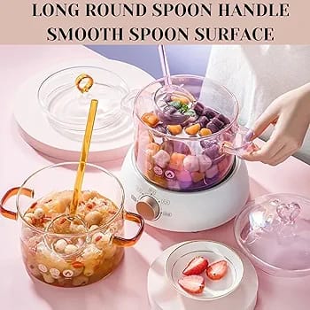 Crystal Clear Colored Glass Soup & Dessert Ladles - image 5