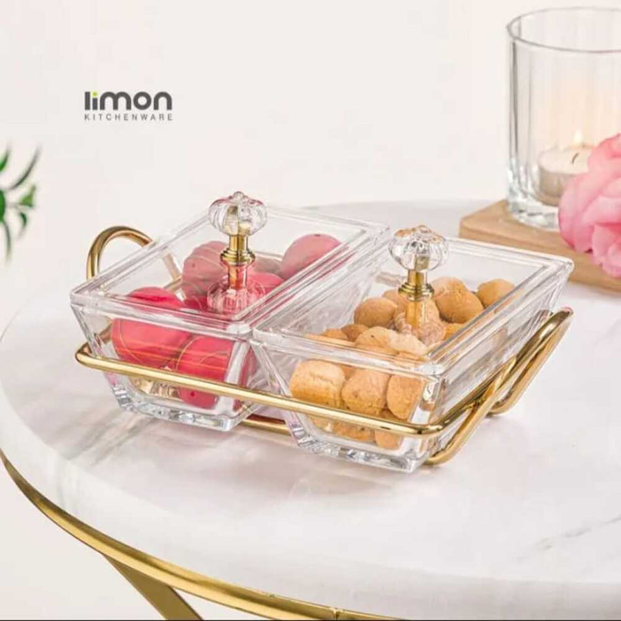 Signature Rectangular Snack Serving Tray Set by Limon - image 1