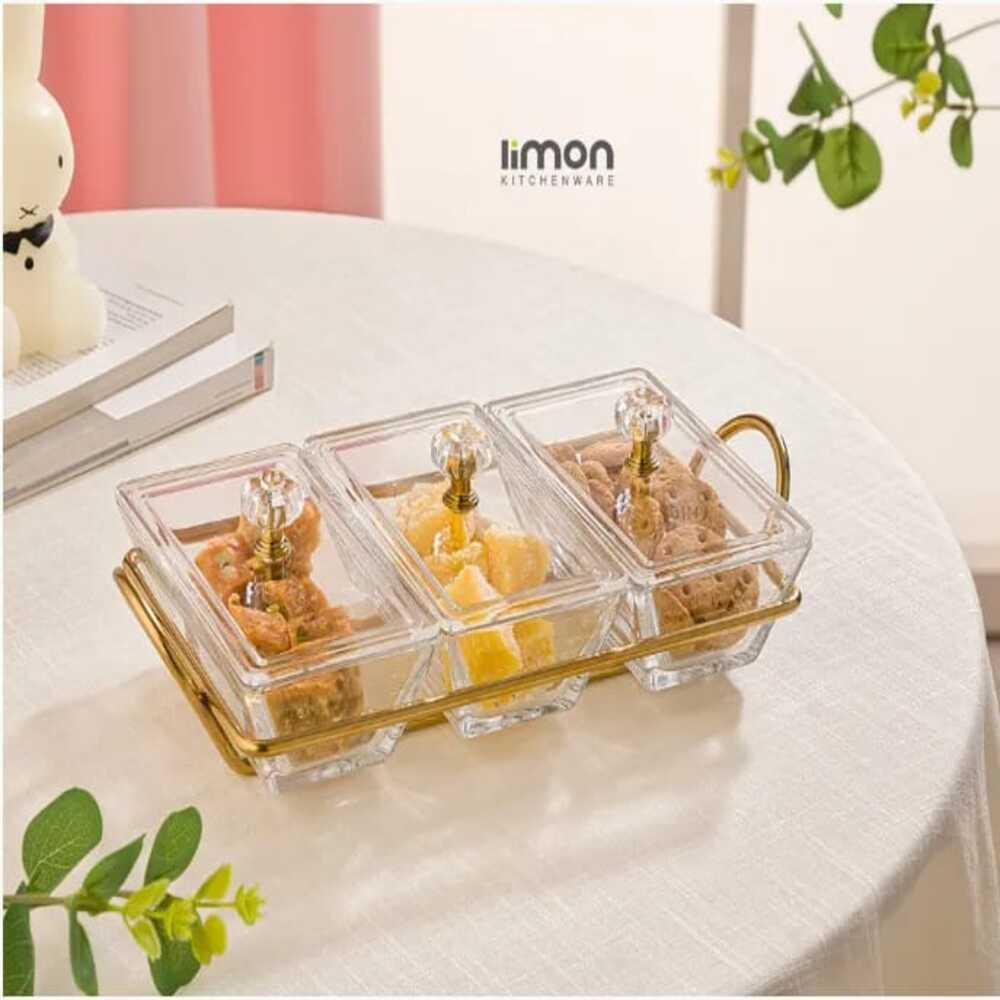 Signature Rectangular Snack Serving Tray Set by Limon - image 2