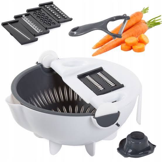Multifunctional Vegetable Cutter with Drain Basket
