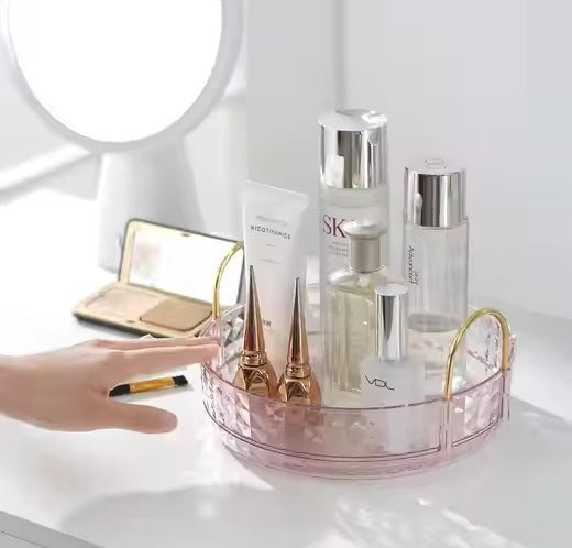 360° Multifunctional Rotating Storage Organizer with Side Handles - image 2