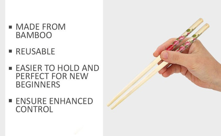 Printed Wooden Chopsticks (10 Pairs) - image 4